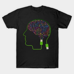 Electronic Circuit, AI Human Brain T-Shirt